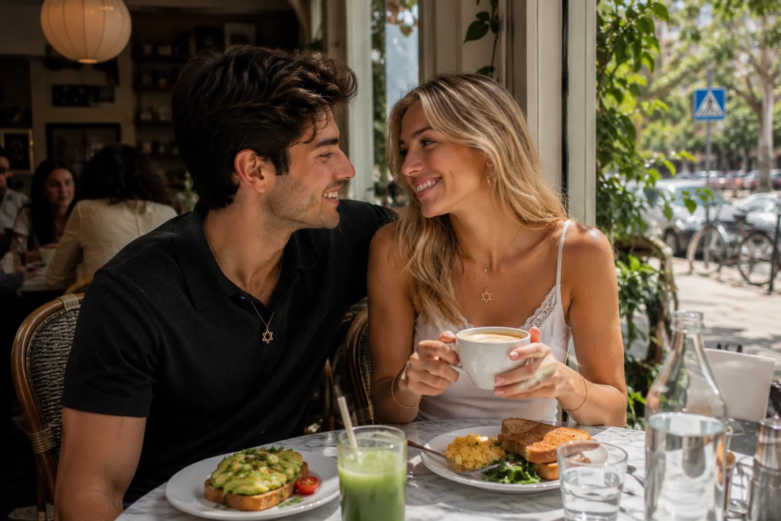 Pareja en una cita
