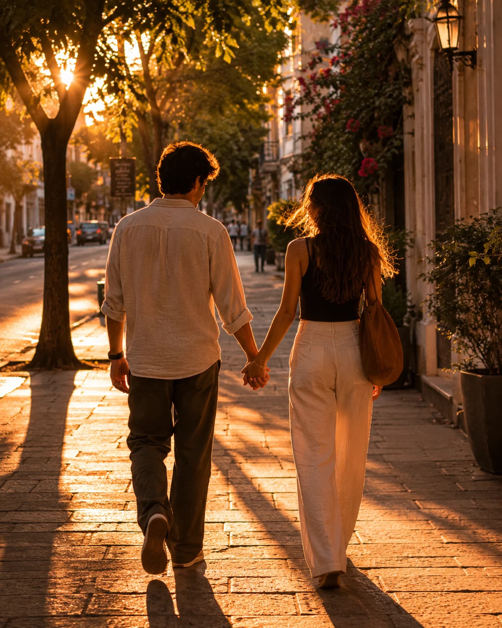 Pareja en la calle